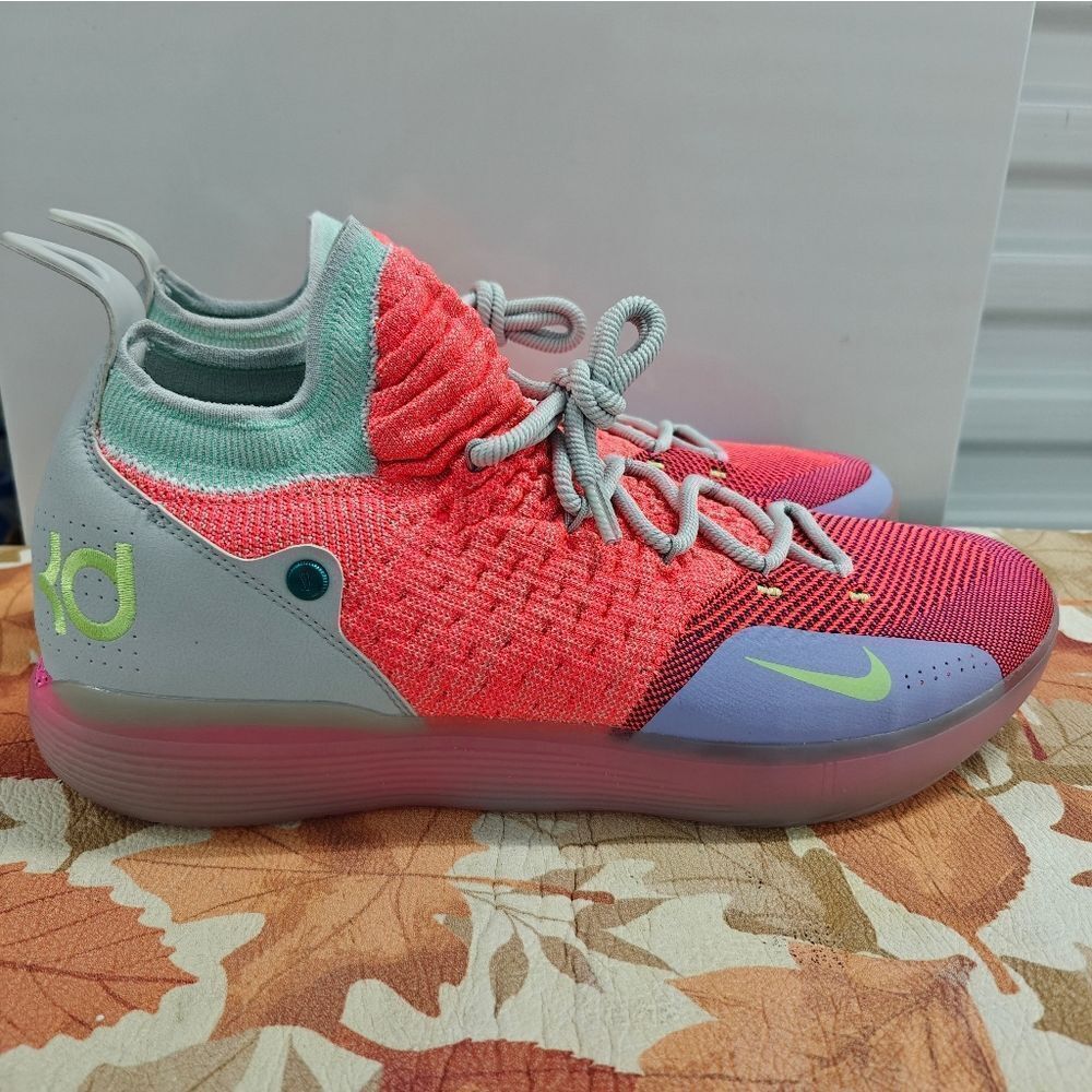 Nike Zoom KD 11 XI EYBL PE Hot Punch Lime AO2604-600 Men's Shoes Size 18